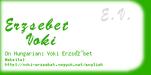 erzsebet voki business card